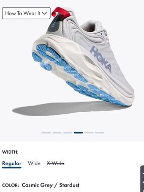 Hoka Gaviota 6 Women’s NWT in box 8.5 B Gray Athletic Sneaker